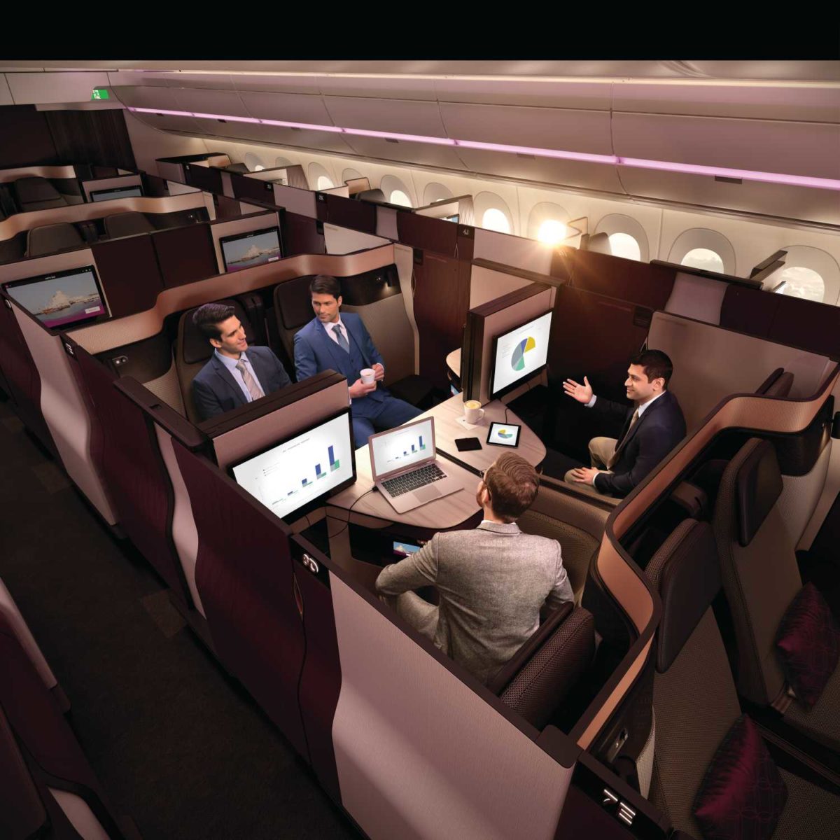 Qatar-Airways-Qsuite-business-class - Qsuite-Quad-Business-Travellers.jpeg